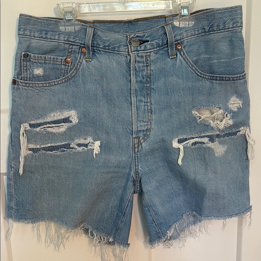 Levi's Distressed Jean Shorts